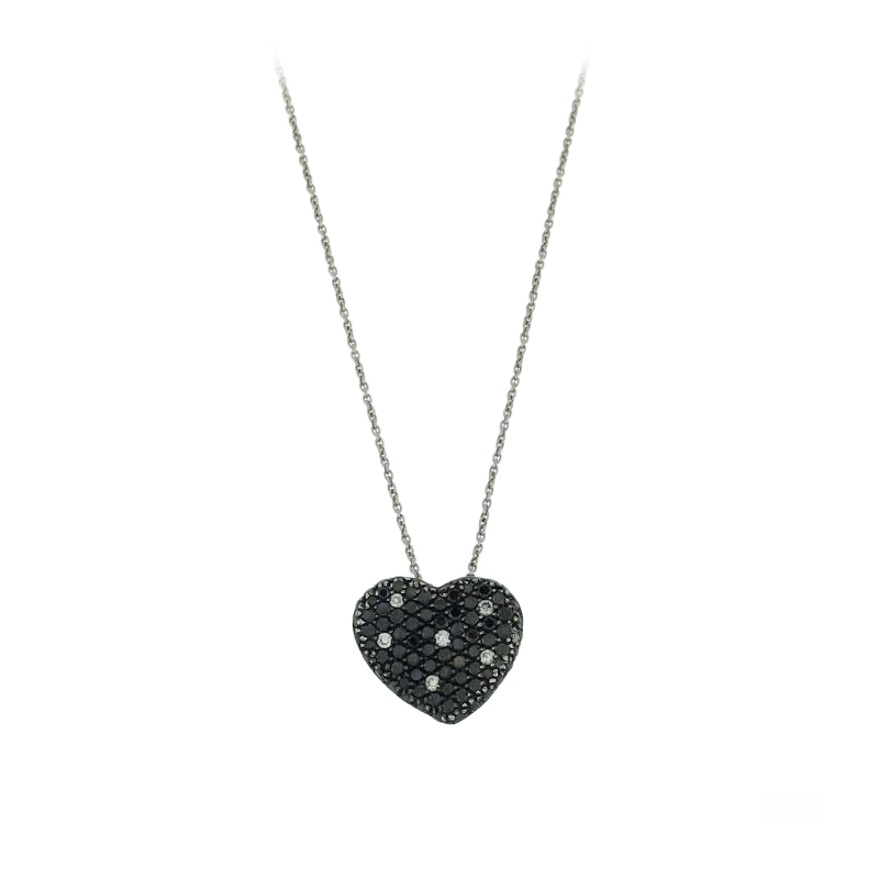 COLLANA CON CUORE DI DIAMANTI 0,28 CT